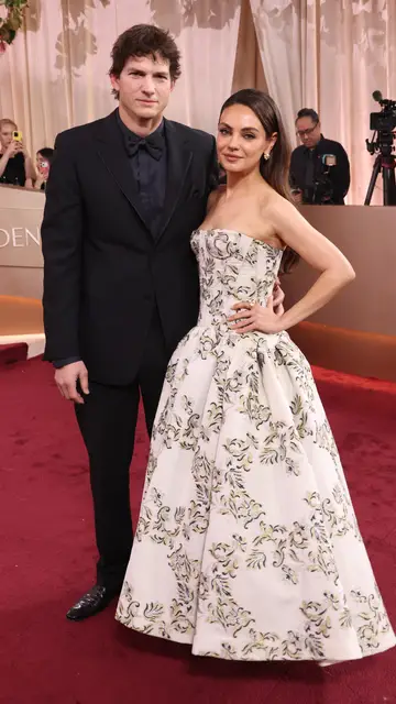 Mila Kunis y Ashton Kutcher, en los Globos de Oro 2026 Mila Kunis y Ashton Kutcher, en los Globos de Oro 2026