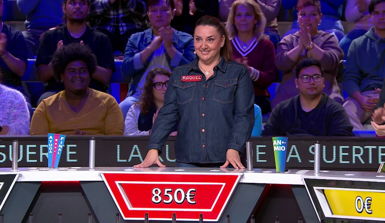 &iexcl;Suma y sigue!, Raquel logra un premio de 850 euros