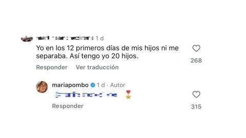 Comentario a María Pombo