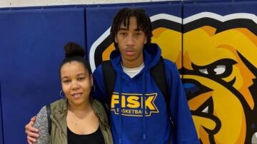 Andre Bell, en una fotograf&iacute;a de archivo de Fisk Athletics