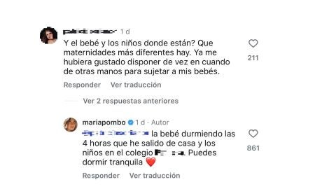 Comentario a María Pombo