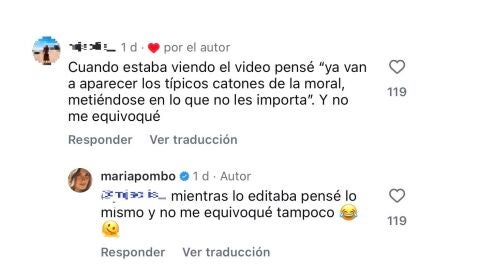 Comentario a María Pombo