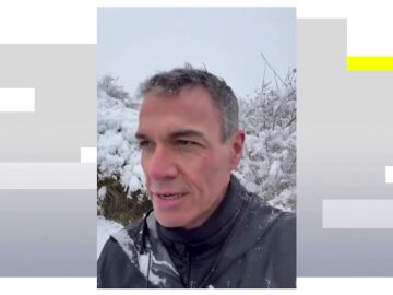 V&iacute;deo: El plan diferente de S&aacute;nchez en un fin de semana de nevadas intensas