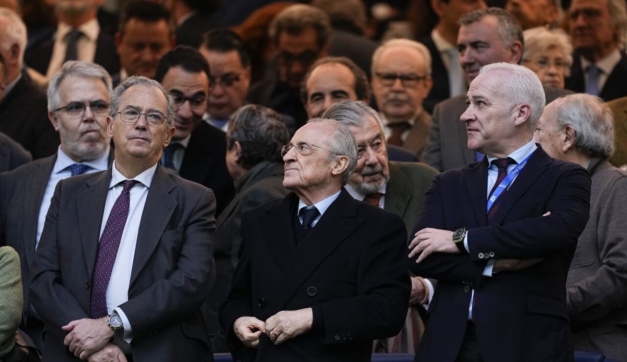 Florentino P&eacute;rez durante el Real Madrid-Levante de LaLiga