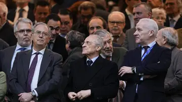 Florentino Pérez durante el Real Madrid-Levante de LaLiga Florentino Pérez durante el Real Madrid-Levante de LaLiga