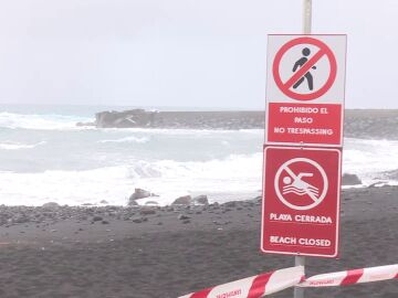 Imagen de los efectos del temporal en Canarias