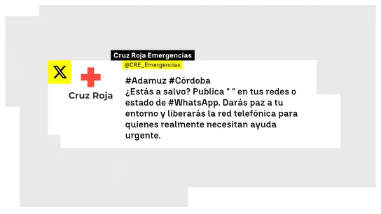 El mensaje de Cruz Roja El mensaje de Cruz Roja