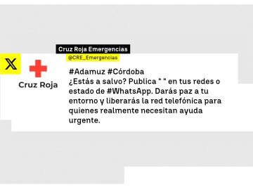El mensaje de Cruz Roja