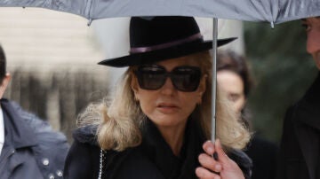 Alicia Koplowitz en en funeral de Irene de Grecia