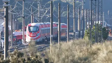 Cabecera del tren Iryio siniestrado en el accidente ferroviario ocurrido el pasado domingo en Adamuz (Córdoba) Cabecera del tren Iryio siniestrado en el accidente ferroviario ocurrido el pasado domingo en Adamuz (Córdoba)