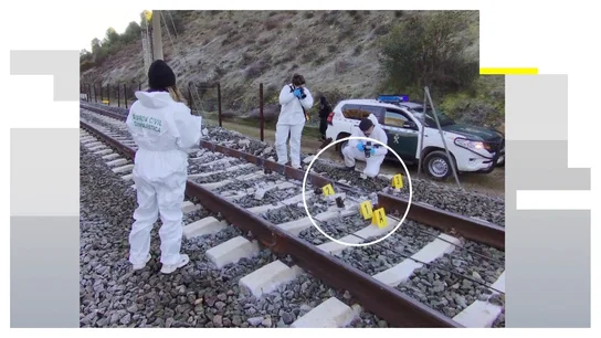 Trabajos en el punto del accidente en Adamuz Trabajos en el punto del accidente en Adamuz