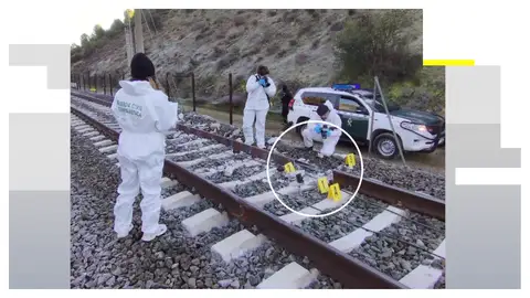 Trabajos en el punto del accidente en Adamuz Trabajos en el punto del accidente en Adamuz