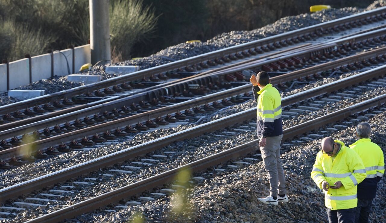 Zona del accidente ferroviario