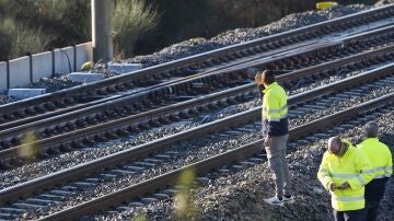 Zona del accidente ferroviario