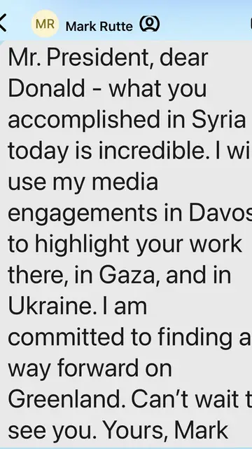 Los mensajes de Rutte a Trump Los mensajes de Rutte a Trump