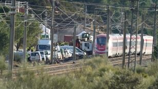 Imagen de la zona del accidente ferroviario en Adamuz