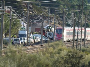 Imagen de la zona del accidente ferroviario en Adamuz