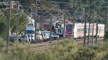 Imagen de la zona del accidente ferroviario en Adamuz