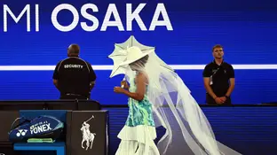 Naomi Osaka, antes de su debut en el Open de Australia ante Antonia Ruzi Naomi Osaka, antes de su debut en el Open de Australia ante Antonia Ruzi
