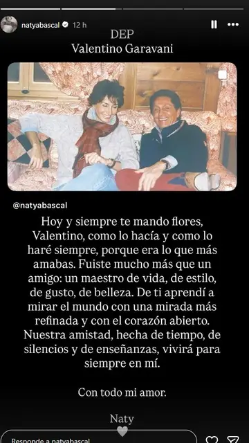 El mensaje de Naty Abascal El mensaje de Naty Abascal