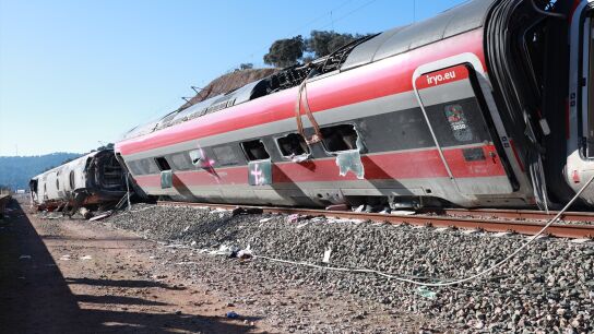 Imágenes del tren de Iryo accidentado en Adamuz, Córdoba