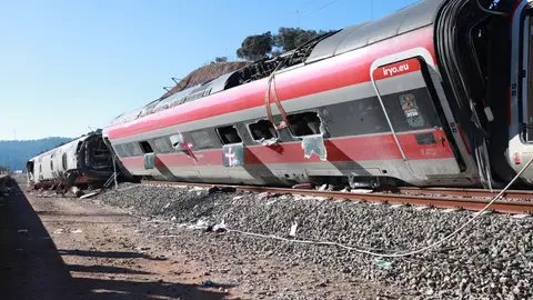 Imágenes del tren de Iryo accidentado en Adamuz, Córdoba Imágenes del tren de Iryo accidentado en Adamuz, Córdoba