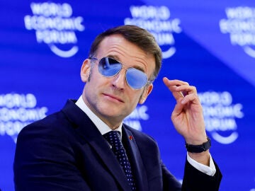 Emmanuel Macron en el Foro Econ&oacute;mico Mundial de Davos