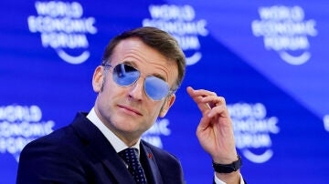 Emmanuel Macron en el Foro Econ&oacute;mico Mundial de Davos