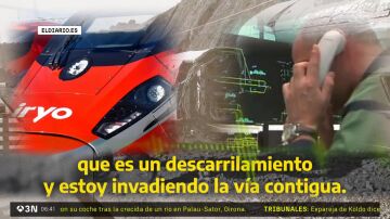 Llamada del maquinista del Iryo a Atocha