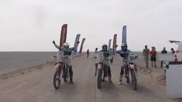 Fran Gómez Pallas regresa del Dakar como campeón en la categoría Mission 1000 de moto eléctrica Fran Gómez Pallas regresa del Dakar como campeón en la categoría Mission 1000 de moto eléctrica