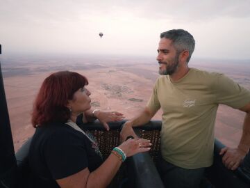 Despu&eacute;s de la tormenta, llega la calma: el relajante paseo en globo de Roberto Leal y Mercedes