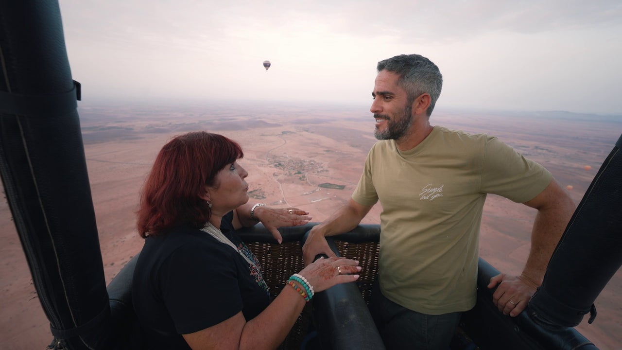el relajante paseo en globo de Roberto Leal y Mercedes el relajante paseo en globo de Roberto Leal y Mercedes