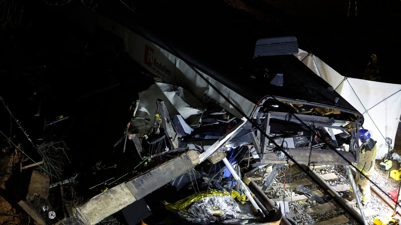 Un maquinista en prácticas de 28 años, la víctima mortal del accidente de tren en Gelida