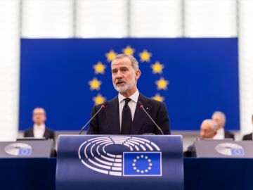 Felipe VI en el Pleno del Parlamento Europeo, en Estrasburgo