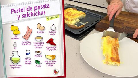 Ingredientes Pastel de patata y salchichas