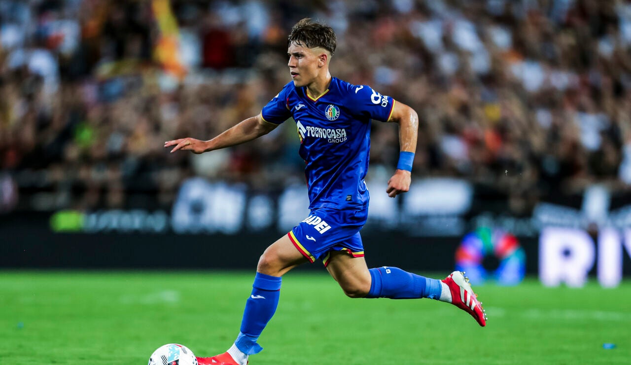 David Cord&oacute;n 'Davinchi', en un partido con el Getafe