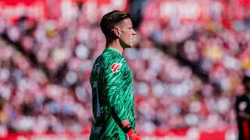 Ter Stegen, en un partido con el Barcelona Ter Stegen, en un partido con el Barcelona