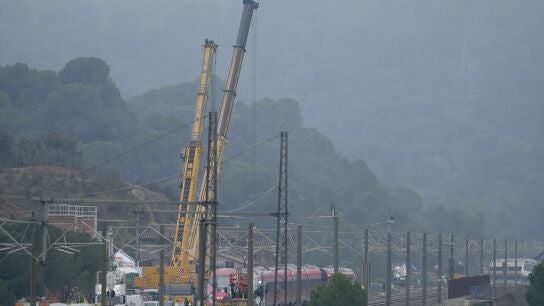 Trabajos de rescate en Adamuz