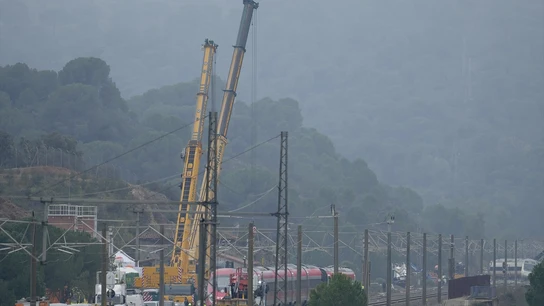 Trabajos de rescate en Adamuz Trabajos de rescate en Adamuz