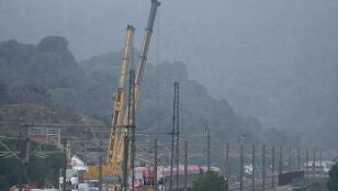 Trabajos de rescate en Adamuz