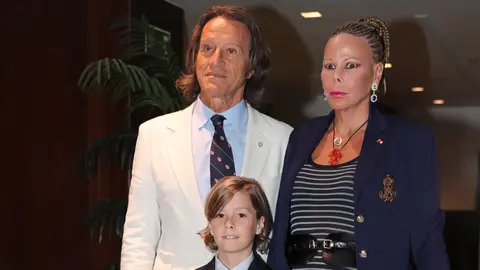 Kalina de Bulgaria, Kitín Muñoz y el príncipe Simeón en 2018 Kalina de Bulgaria, Kitín Muñoz y el príncipe Simeón en 2018