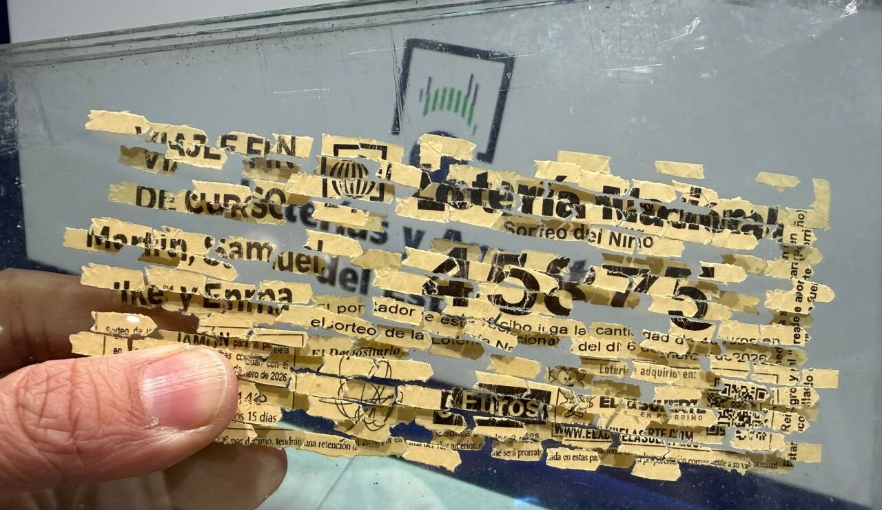 Papeleta reconstruida y premiada