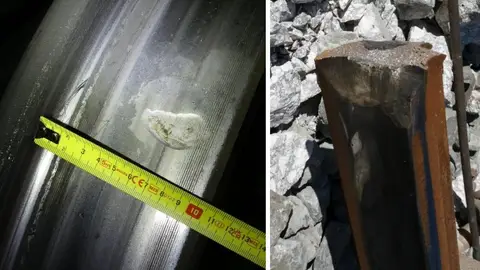 Imágenes del primer informe oficial sobre el accidente de trenes en Adamuz Imágenes del primer informe oficial sobre el accidente de trenes en Adamuz