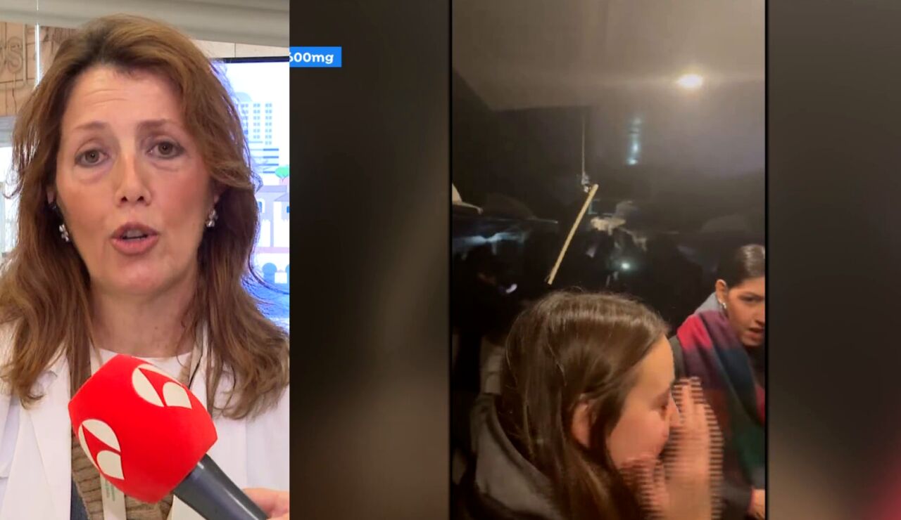 La atenci&oacute;n a los ni&ntilde;os v&iacute;ctimas del accidente.