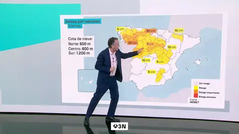 Roberto Brasero advierte de los estragos de la borrasca Íngrid: "Se recrudece el invierno" Roberto Brasero advierte de los estragos de la borrasca Íngrid: "Se recrudece el invierno"