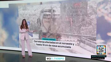 Mercedes Mart&iacute;n presentando El Tiempo en Antena 3 Noticias.