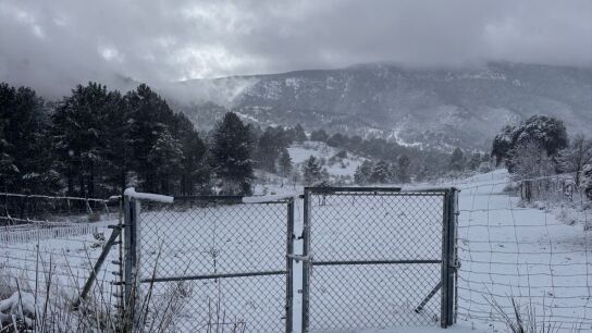 La borrasca deja nevadas en Ri&oacute;par, Albacete