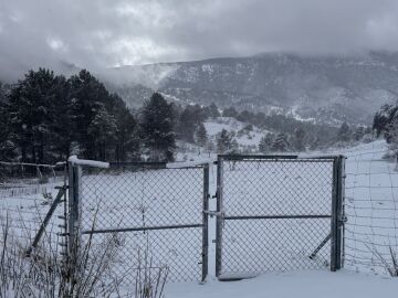 La borrasca deja nevadas en Ri&oacute;par, Albacete