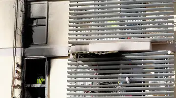 Imagen del incendio de una vivienda en Valencia Imagen del incendio de una vivienda en Valencia