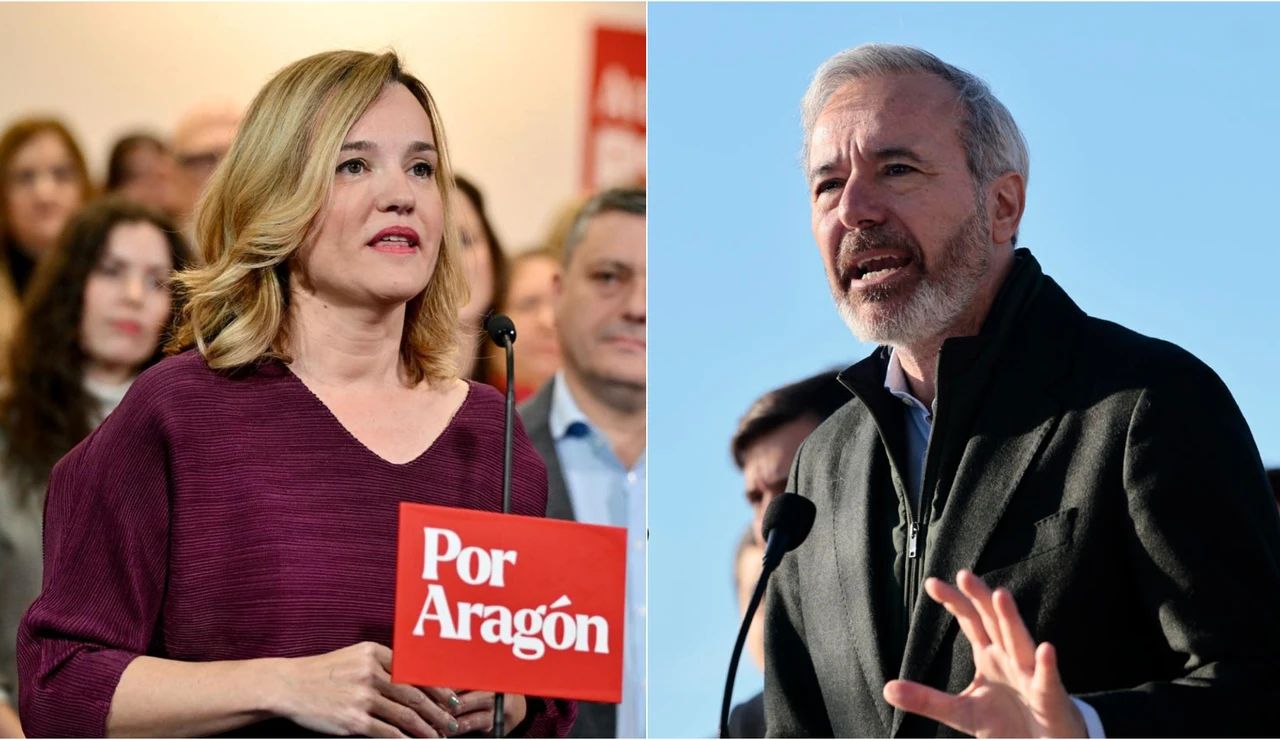 Pilar Alegría y Jorge Azcón